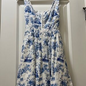 Chic Blue and White Nautical Dress
